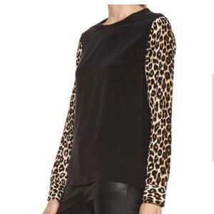 Equipment Underground Leopard Liam w
Printed Silk, Size,S